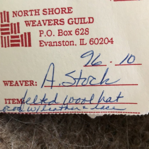 Felted Wool Hat Handmade Winter Cloche VTG EC Rare Find - Picture 5 of 14